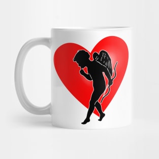 Eros cupid angel in the hearts in love Mug